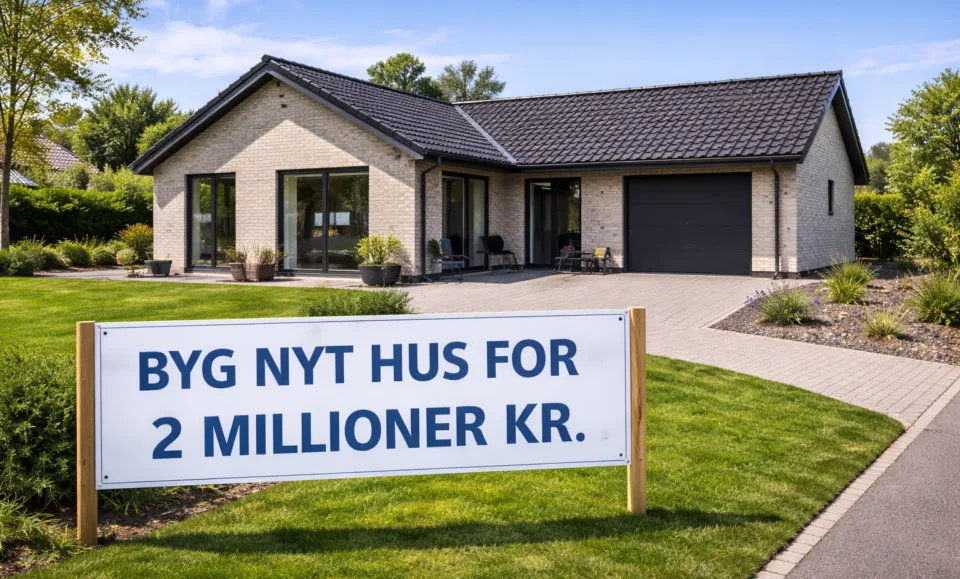 Byg nyt hus for 2 millioner kroner – sådan får du mest muligt for pengene i 2026