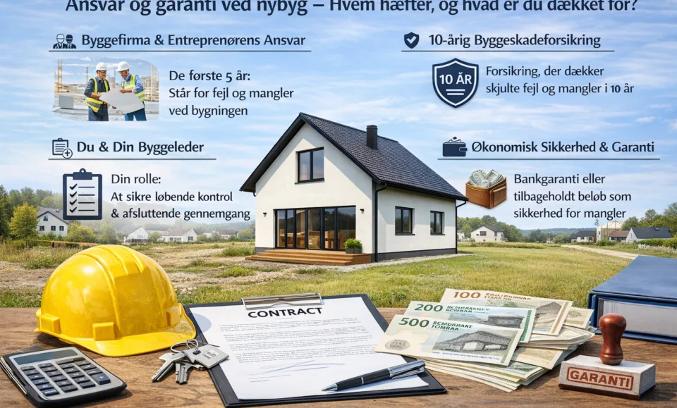 Ansvar og garanti ved nybyg – Hvem hæfter, og hvad er du dækket for?