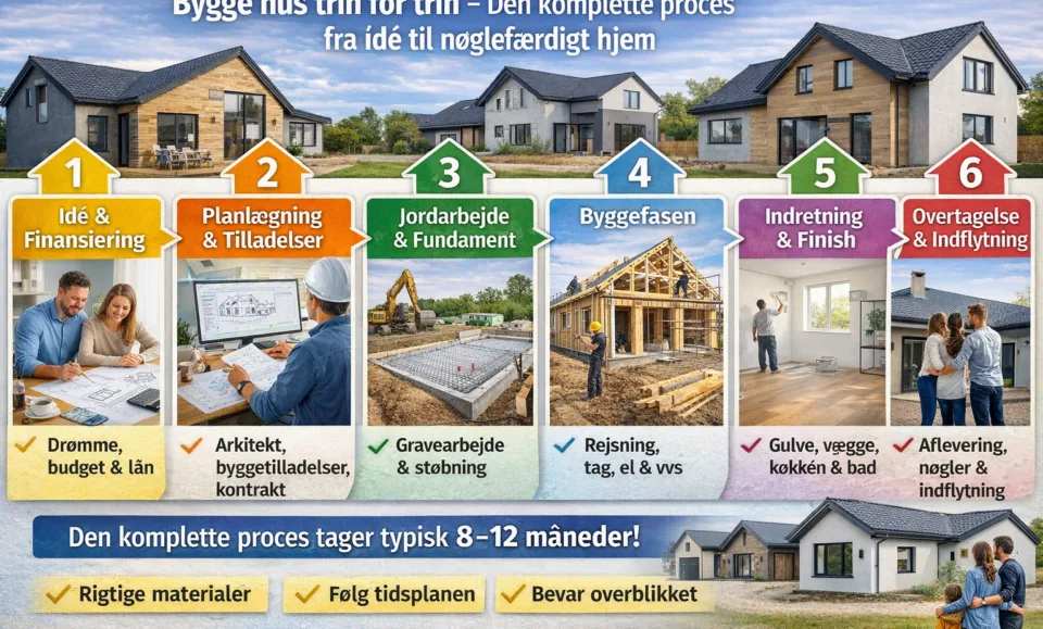 Bygge hus trin for trin