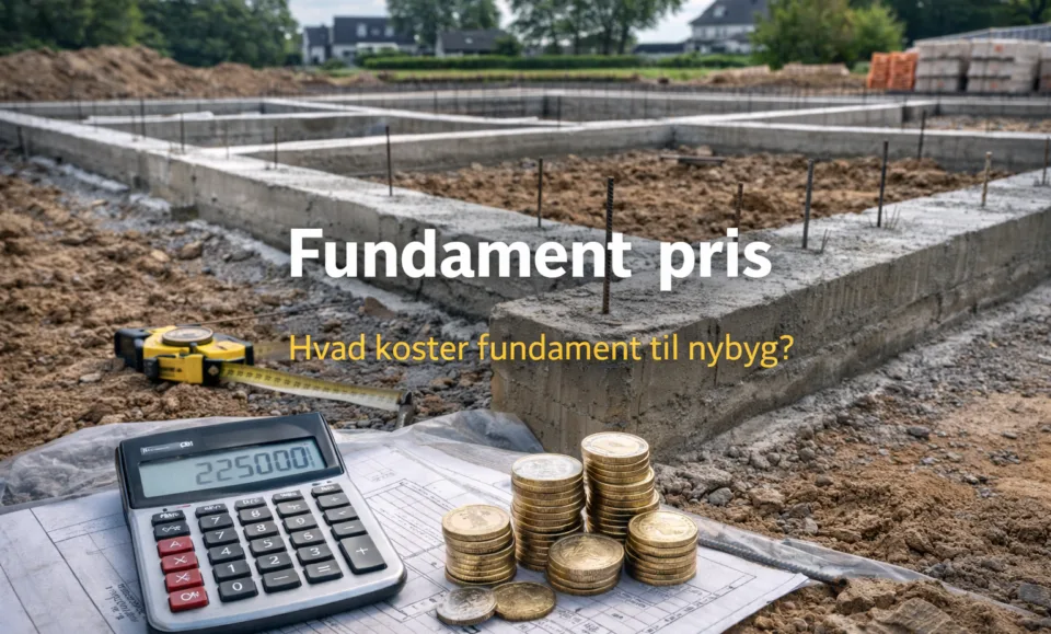 fundament pris