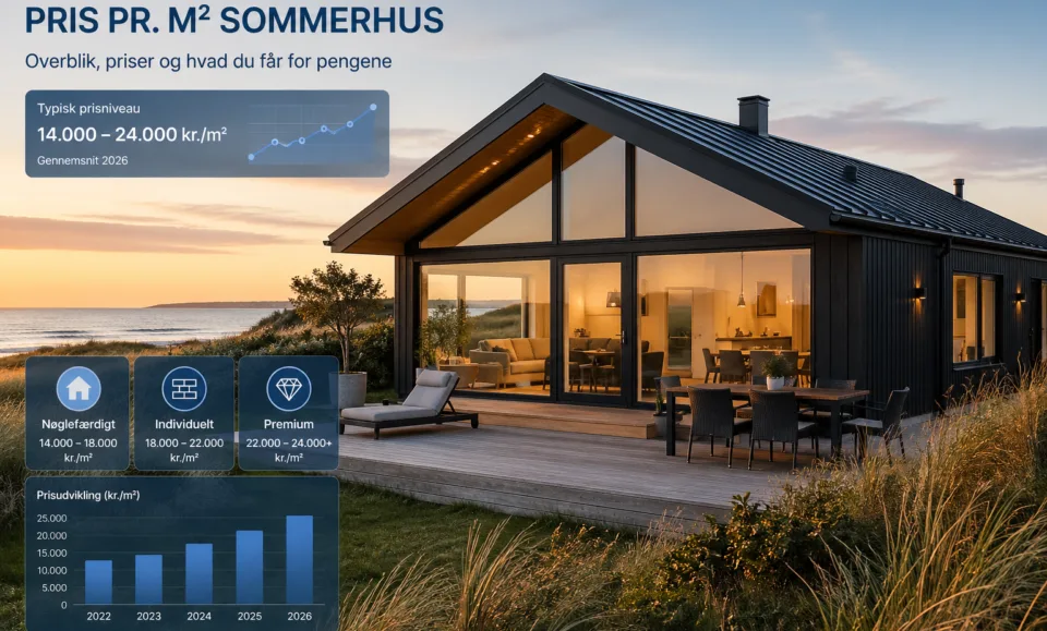 Pris pr. m² sommerhus – hvad koster det