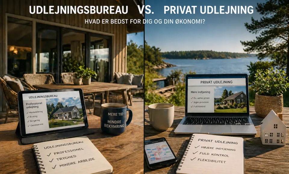 Udlejningsbureau vs privat udlejning af sommerhus (guide)