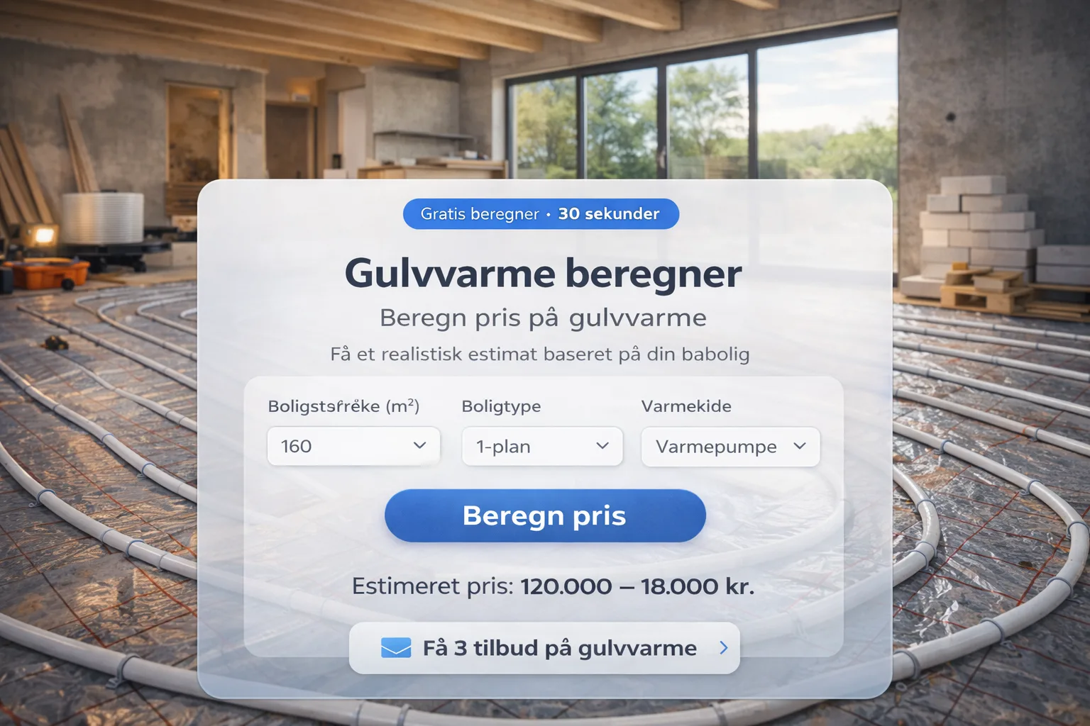 gulvarme beregner