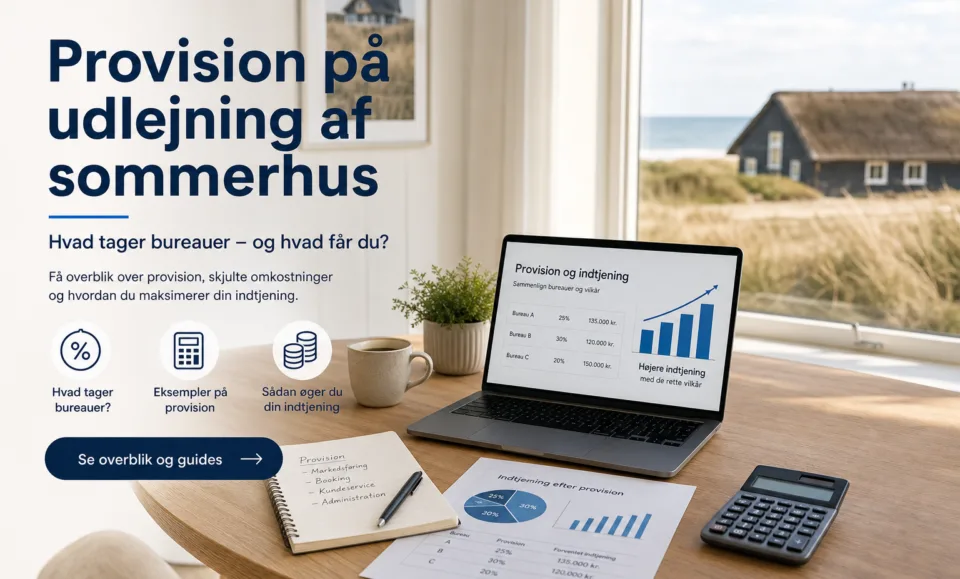 Provision på udlejning af sommerhus